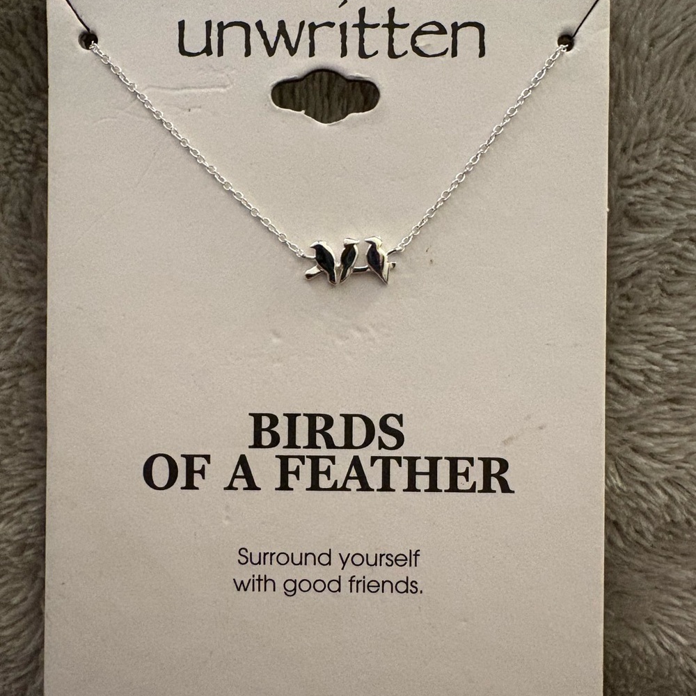 Unwritten Silver Birds Pendant Necklace